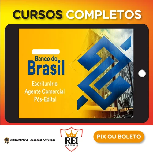 Pacote - Banco do Brasil (Escriturário - Agente Comercial) Pacote Completo - 2023 - Estratégia Concursos