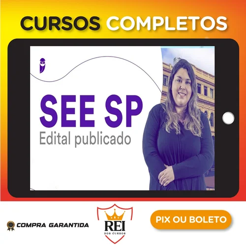 Pacote - SEE-SP (Professor Ensino Fundamental e Médio - Física) Pacote - 2023 (Pós-Edital) - Estratégia Concursos