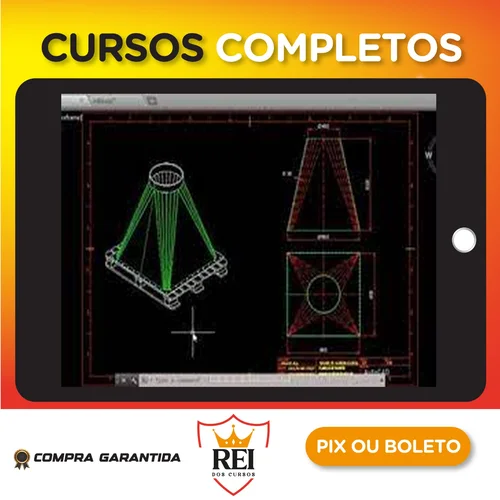 Traçado de Caldeiraria Essencial CAD 2D e 3D - Render