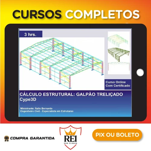 Cype3D: Galpão Treliçado - Ítallo Bernardo
