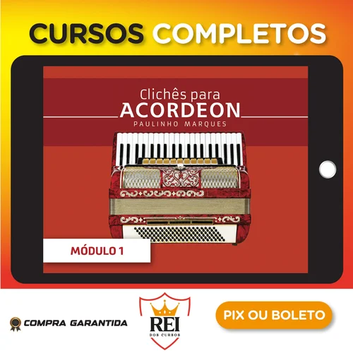 Curso de Acordeon Intermediário: Vol. 2 - Paulinho Marques