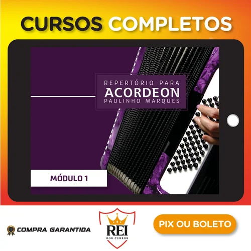 Curso de Acordeon Intermediário: Vol. 3 - Paulinho Marques
