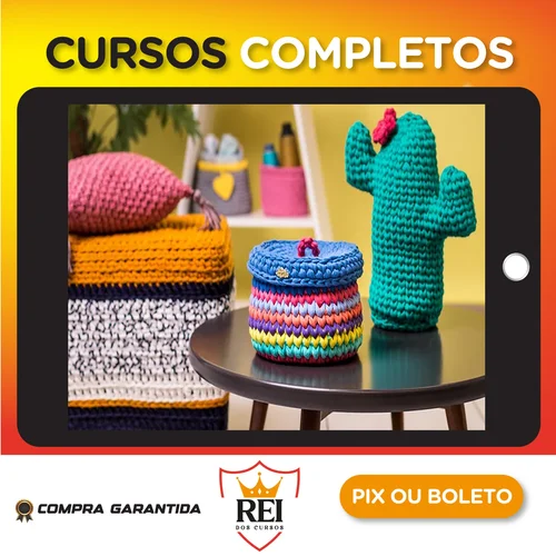 Eduk: Crochê Moderno Fio de Malha para Decoração - Nat Petry